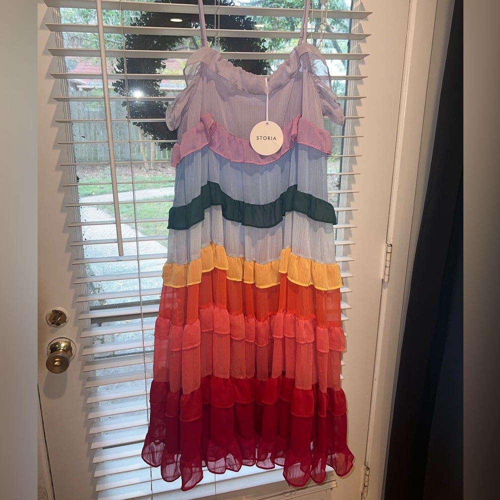 storia NWT Rainbow Dress